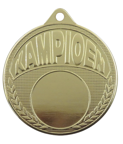 Kampioen ME619 Medaille Ø 50 mm goud compleet